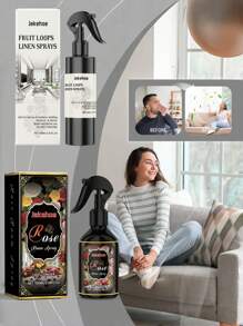 jakehoe Room Spray (Rose Scent); Rose Room Spray; Home Fragrance Spray; Air Freshener; Fragrance Linen Spray; Fragrance Spray; Air Freshening; Fabric Deodorizing; Long Lasting Fragrance; Hypoallergenic Formulation