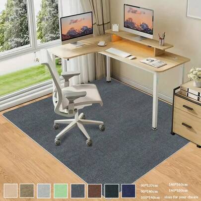Natural Brown Office Chair Mat, Non-Slip Caster Pad, Large Computer Gaming Chair Floor Mat, Tile Floor Protector Mat, Suitable For Office, Home Gym, Carpet Floor Office Desk Mat, Carpet Floor Office Desk Pad, Office Carpet, Office Chair Pad