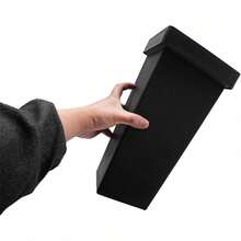 12 Pcs Flower Buckets 13.4 Inch Modern Floral Bucket Freestanding Plastic Flower Vases Floral Centerpiece Container For Table Home Wedding Party Decoration Decor (Black)[Best Gift For Family&Friends] - 黑色 - 查看 9