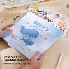 OUR ADVENTURE BOOK Memory Book Scrapbook Photo Album Pregnancy Diary Cute Animal Keepsake Record Growth Journal Hand Account For New Parents - White - View 15