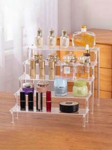 1 pièce Support d'affichage en acrylique transparent, à 1-5 niveaux. Organisateur cosmétique, support en acrylique pour parfum, support à cupcakes, pour figurines Amiibo et POP, présentoir pour aliments et desserts, produits de fournisseur cosmétique