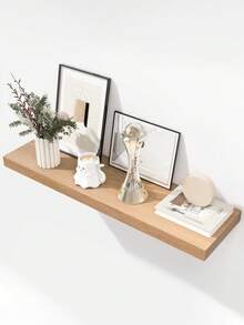 1PC Floating Shelves For Wall,Engineered Wood Shelves With Invisible Brackets For Living Room, Bedroom, Bathroom, Kitchen Decor And Storage
