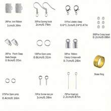 1set Black Deluxe Jewelry Making Starter Kit,Comprehensive Earrings, Necklace Findings, DIY Beads, Plier Tools Set For Jewelry Repair, Crafting, And Designing - Suitable For Adults, Beginners