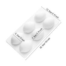 1 柠檬巧克力模具迪拜巧克力棒模具 3D 硅胶模具糖果模具慕斯蛋糕模具布丁模具用于 DIY 蛋糕装饰工具烘焙用品厨房小工具厨房配件家庭厨房用品 - 白色 - 查看 8