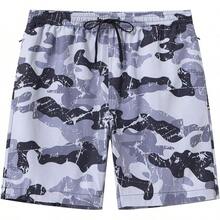 Bóxers de baño para hombre de secado rápido con bolsillos con cremallera y forro de malla - Dk4142 Gris - Ver 1
