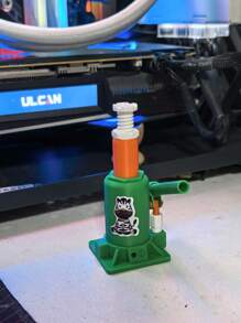 1pc 3D Printed Mini Jack Stand, Suitable For Desktop Decoration/Adjustable GPU Bracket, An Ideal Small Gift