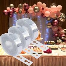 3pcs Balloon Accessories: 5 Meters Balloon Chain, Sturdy Balloon Garland, For Decorating Balloon Tie, Balloon Arch, Balloon Wreath, Suitable For Wedding, Birthday Party, Background, Christmas Decoration