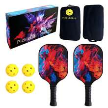 HTPICK Customizable Fiberglass Pickleball Paddles With UV Printed High Definition Patterns - Multicolor - View 8