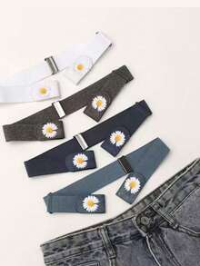 1pc Adjustable Buckle-Free Invisible Elastic Belt, Comfortable & Skin-Friendly Design, Suitable For Men & Women, Casual Wear, Hand Washable, Waist Cinching