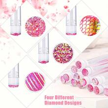 20pcs/Set Disposable Eyelash Brush, Eyelash Comb, Diamond Eyelash Brush, Eyelash Curler, Makeup Tools, Eyelash Extension Kit (Include Tube Eyelash Comb) - Multicolor - View 4