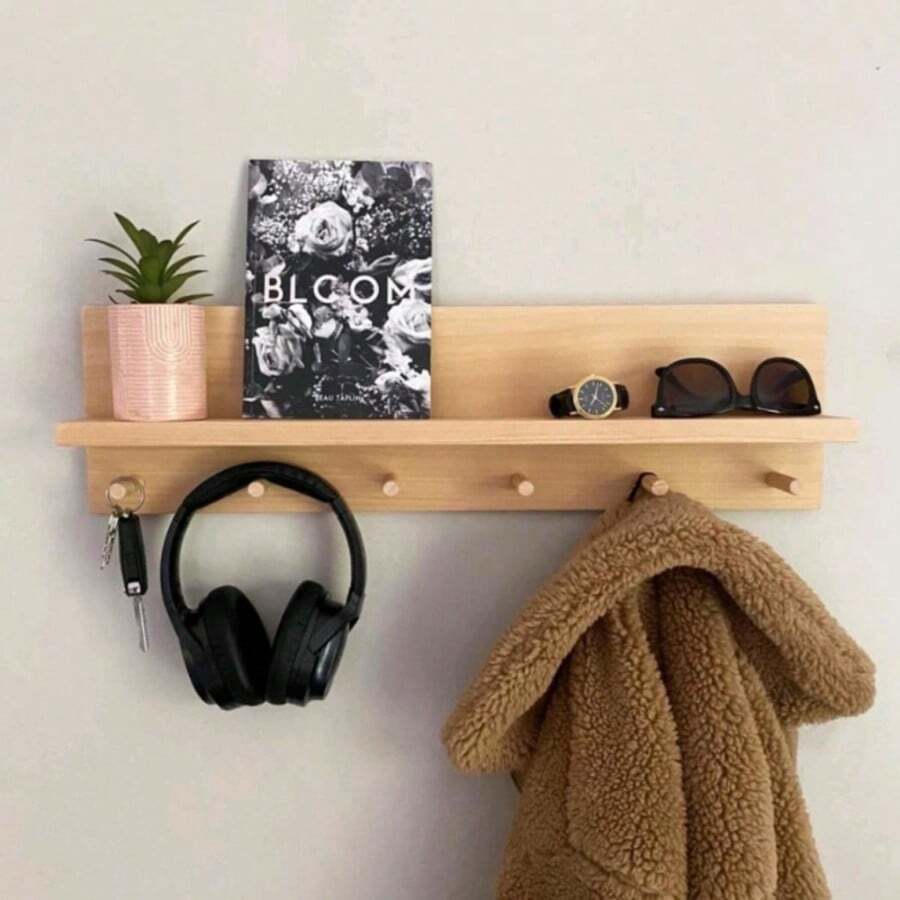 Key Holder Coat Rack With Shelf Entrance Hall Organizer - Lạc đà - Xem 1