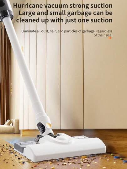 Przenośny bezprzewodowy odkurzacz ręczny, duża siła ssania, ładowanie przez złącze typu C, wyposażony w trzy akcesoria, odpowiedni do samochodu i domu.