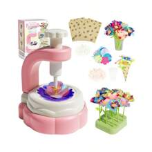 Ensemble de bouquet d'artisanat de jouets faits à la main pour filles, jouets fait main de fleurs simulées, cadeau d'anniversaire pour petite fille, ensemble repas surprise