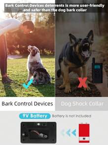 جهاز منع النباح للحيوانات الأليفة الجديد، أداة تدريب محمولة، جهاز تدريب الكلاب بالموجات فوق الصوتية عالي الطاقة المنشط بالصوت، طارد للحيوانات للاستخدام الداخلي والخارجي، جهاز منع النباح بالموجات فوق الصوتية، طارد، مقاوم للضوضاء، مدرب منع نباح الكلاب، مستلزمات الكلاب
