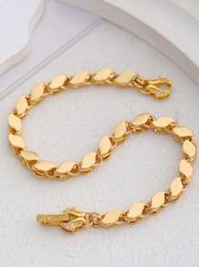 2025 New 18K Gold Plated Copper Vietnamese Sand Gold Horse Eye Bracelet, Peach Heart Bracelet Inlaid With Exquisite Zirconia, Foldable Clasp, Gold Rhombus Bracelet, Versatile & Fashionable Women's Gift