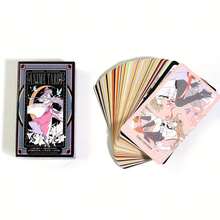 1 pieza Tarot de anime - Baraja completa en inglés, cartas de juego de mesa