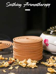 40pcs Spiral Coil Incense Sticks, Variety Of Scents For Holiday Party Favors, Natural Handmade Incense Sticks For Meditation, Relaxation, Stress Relief, Sleep, Natural Sandalwood Scent, Freshens Air, Suitable For Outdoor Camping, Home Daily Use And Relaxing Weekends