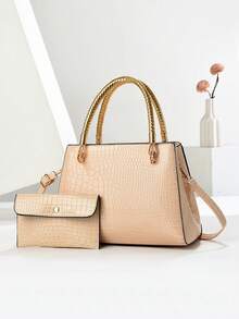 Elegant Plaid Hand Bag Set, Exquisite And Practical - Multicolor - View 6