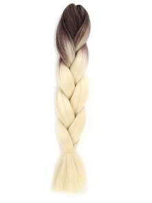 24 Inch Jumbo Braids Extensions Synthetic Braiding Hair Afro Ombre Color Kanekalon Hair For Braid - Multicolor - View 43
