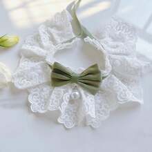 Cute Cat Bow Collar Breakaway Floral Aesthetic Cats Bowtie Collar Bow Tie With Bell For Indoor Cats Kitten And Small Dogs Puppies For Small Pets Cat Accessories