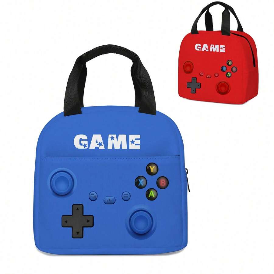 Large-Capacity Handbag, Storage Bag, Game Theme Design Handbag, Suitable For Students, Offices, Outdoor Picnics, Various Uses
