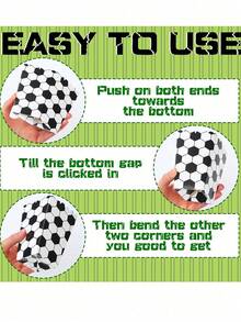 20pcs/10pcs/1pc Soccer Party Popcorn Boxes ,Baby Shower Party Decorations,Wedding,Birthday Decorations,Party Popcorn Boxes, Popcorn Bags, Buckets Container Holder Sport Party Favors For Sport Supplies Decorations, Party Decor, Party Supplies - Multicolor - View 5