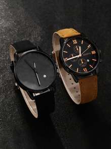 Ceasuri bărbătești de lux cu cuarț 4/2, cu curea din aliaj și piele, cadouri perfecte pentru școli, ceremonii de absolvire sau orice ocazie. Sunt foarte potrivite pentru a fi purtate de frați și sunt cadouri ideale pentru bărbați - potrivite pentru toate ocaziile.