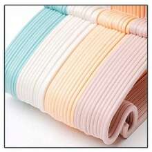 10Pcs Portable Clothes Hanger Kids Children Toddler Baby Clothes Coat Plastic Hangers Hook Household Kids Clothing Or - Multicolor - View 7