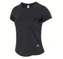 Under Armour Áo thun thể thao nữ STRIDE 2.0 thoáng khí, nhanh khô, tập luyện thể dục - màu đen - Xem 1
