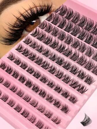 120 Cluster Lashes Natural Soft Faux Mink Eyelashes Extension Individual Eyelashes Cluster Makeup Tools