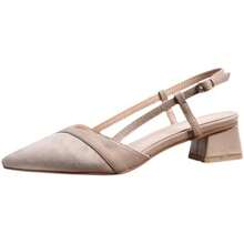 Women Heeled Sandals - 裸色 - 查看 4