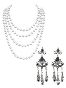 D EXCEED 2/3pcs 1920s Tea Party, Dancing, Hen Party, Pearl Necklace & Bracelet Set, Great Gatsby Theme, Easter, Royal Ascot, Mother's Day Gift - Pearl Necklace and Three Row Pearl Bracelet Combination - View 41