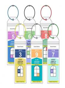 10 pièces Étiquette de bagage pour les essentiels de croisière, porte-étiquette de bagage de croisière, étiquettes de bagage de croisière transparentes pour toutes les compagnies de croisière. Essentiels de voyage, pour sac à dos de voyage, bagage, valise, fournitures scolaires, vacances, camping, accessoires de valise (19 cm * 9 cm)