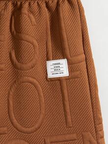 2 件男童休闲装短袖纯色 T 恤和短裤套装，带小袋，日常穿着，夏季