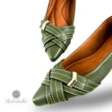 Women Flats - 軍綠色 - 查看 7