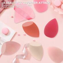 mik&joe 12pcs Makeup Sponge Blenders, Beauty Eggs For Cosmetic Powder Foundation Make-Up Tools Accessories
