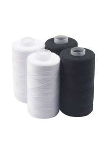 2/4/8Pcs 500M Sewing Thread Polyester Thread Black White Strong Sewing Threads Sewing Spools Polyester For Hand Machine - Multicolor - View 11