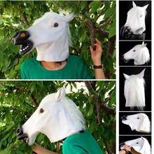 1pc Horse Head Mask Cosplay Masquerade Party Funny Funny Horse Head Cover Halloween Party Dress Dog Horse King Animal Head Cover Cosplay Unicorn Mask Glue Black Horse Spoof Props Various Party Accessories Mask (This Headget Is Made Of Rubber. It Is A Normal Phenomenon That The Printing And Dyeing Color Is Uneven.) - Brown - View 7