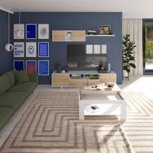 Duehome Pacote de sala de estar com mesa de centro Kenzo Plus V1