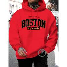 Boston Sweatshirt Cold Weather Jacket Printed Sweatshirt Various Colors Premium Line Immediate Shipping - 寶藍色 - 查看 3