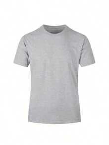 Men's Popular Cotton DIY T-Shirt Giant Mechanical Crab With Silhouetted Figures. - Grey - View 2