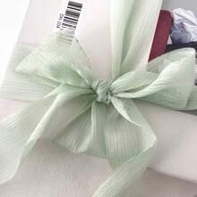 1 pezzo di nastro in chiffon con paillettes da 60D, fiocco vintage per torte, profumo di fiori, decorazione per matrimoni, confezione di biglietti, nastro in fibra di poliestere dal tocco lussuoso per decorazione di scatole regalo, disponibile in più colori - Multicolore - Visualizzare 26