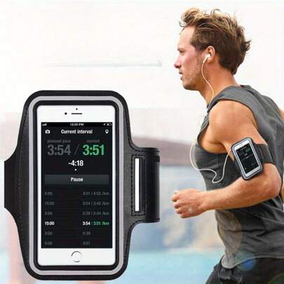 Touchscreen Armband For 5-7 Inch Phones - Lightweight Reflective Sports Phone Holder With Adjustable Strap, Suitable For Running, Cycling, Gym Workout - Slim Design, Compatible With Apple And Android