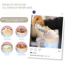 Owalaa Water Bottle 32oz And 40oz ,Multiple Colors Are Available,With Straw,Heat Preservation Time More Than 24 Hours, Cold And Hot Water Can Be Insulated, Can Make Coffee, Frozen Drinks, Beautiful Appearance, Exquisite Workmanship, Suitable For Camping, Work, Indoor Use.Halloween Day - Khaki - View 6