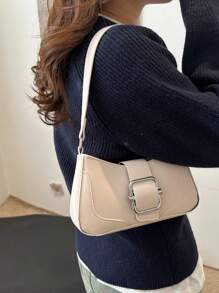 Bolso bandolera, bolso de estilo vintage tipo baguette, práctico para uso diario, puede sostener cartera y teléfono, ligero y conveniente