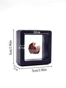 Acrylic 3D Floating Display Storage Box - Acrylic Jewelry Storage Box With Elastic Film, For Necklaces, Bracelets, Rings, Coins, Earrings And Pins Transparent Hanging Organizer - Retail And Personal Use Gift Box, Jewelry Gift Box, Transparent Design, Secure Closure For Women Storage Organizer Travel Essentials Gift Back To School