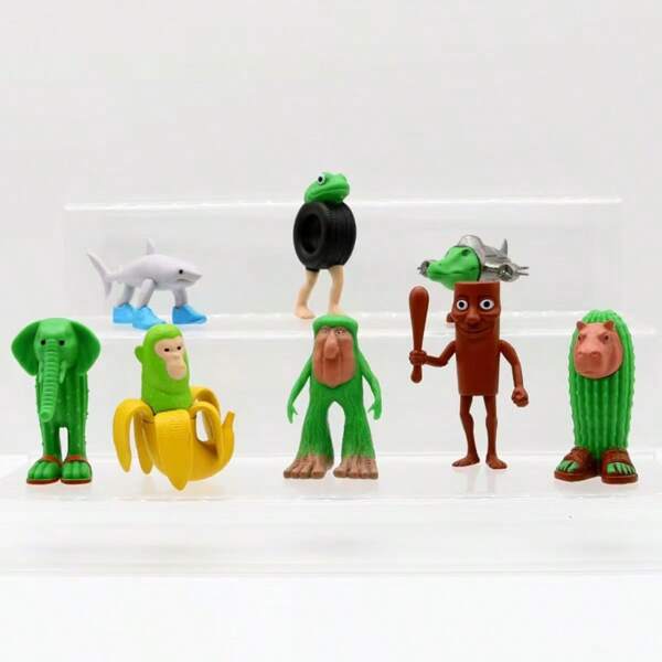 1 Stück Blind Box Stil Berge und Meere Serie Figuren - Holzstab Person Sammlerstücke, Schreibtisch Deko, Festival/Geburtstags Geschenk