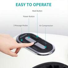 Nekteck Shiatsu Foot Massager Machine With Soothing Heat, Deep Kneading Therapy, Air Compression(Gray) - 米色 - 查看 5