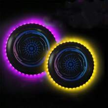 1 pieza Disco volador impermeable y ligero de 23 cm/9.06 pulgadas con iluminación de color - Cultivar el amor de los niños por los deportes - Equipo deportivo para niños con aro LED - Iluminado con LED - Regalo perfecto - Regalo de cumpleaños - Regalo ideal - Regalo sorpresa - Regalo festivo - Regalo navideño - Regalo