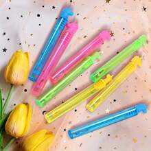 12/24pcs Portable Mini 7-Color Bubble Wands (Bubble Liquid Not Included), Suitable For Events, Party Favors, Birthday Gifts, Valentine's Day Gifts, Cute Decorations, Wedding Decor, Mini Bubble Show, Birthday Party Supplies, Gift Bag Fillers, Summer Outdoor Gifts